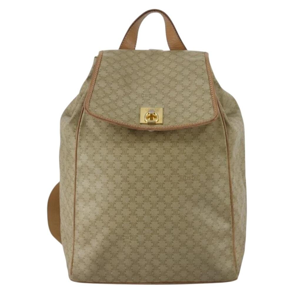 Celine Macadam Backpack Beige